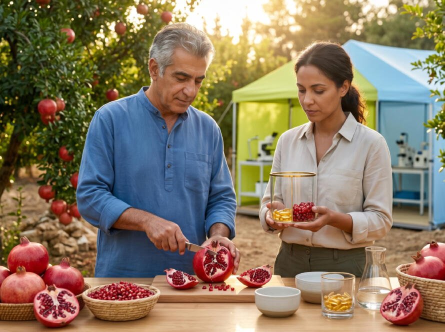 Extracto de Granada Punica granatum para antioxidantes y bienestar cardiovascular