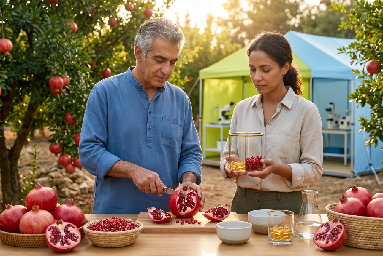 Extracto de Granada Punica granatum para antioxidantes y bienestar cardiovascular